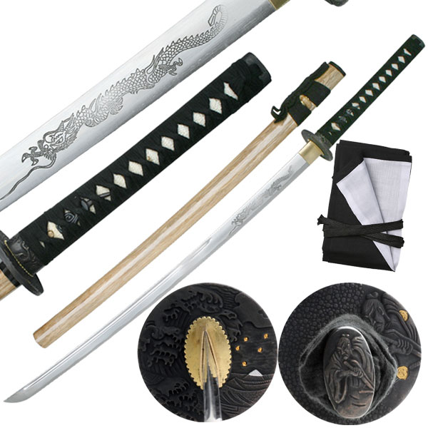 Ten Ryu Hand Forged Tatsu Katana / Samurai Sword - MC-3054