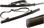 Tactical Hand Forged 41? 1045 Carbon Steel Samurai Sword with Brown Leather Sheath w/ Shoulder Strap - T64019 - Image 6