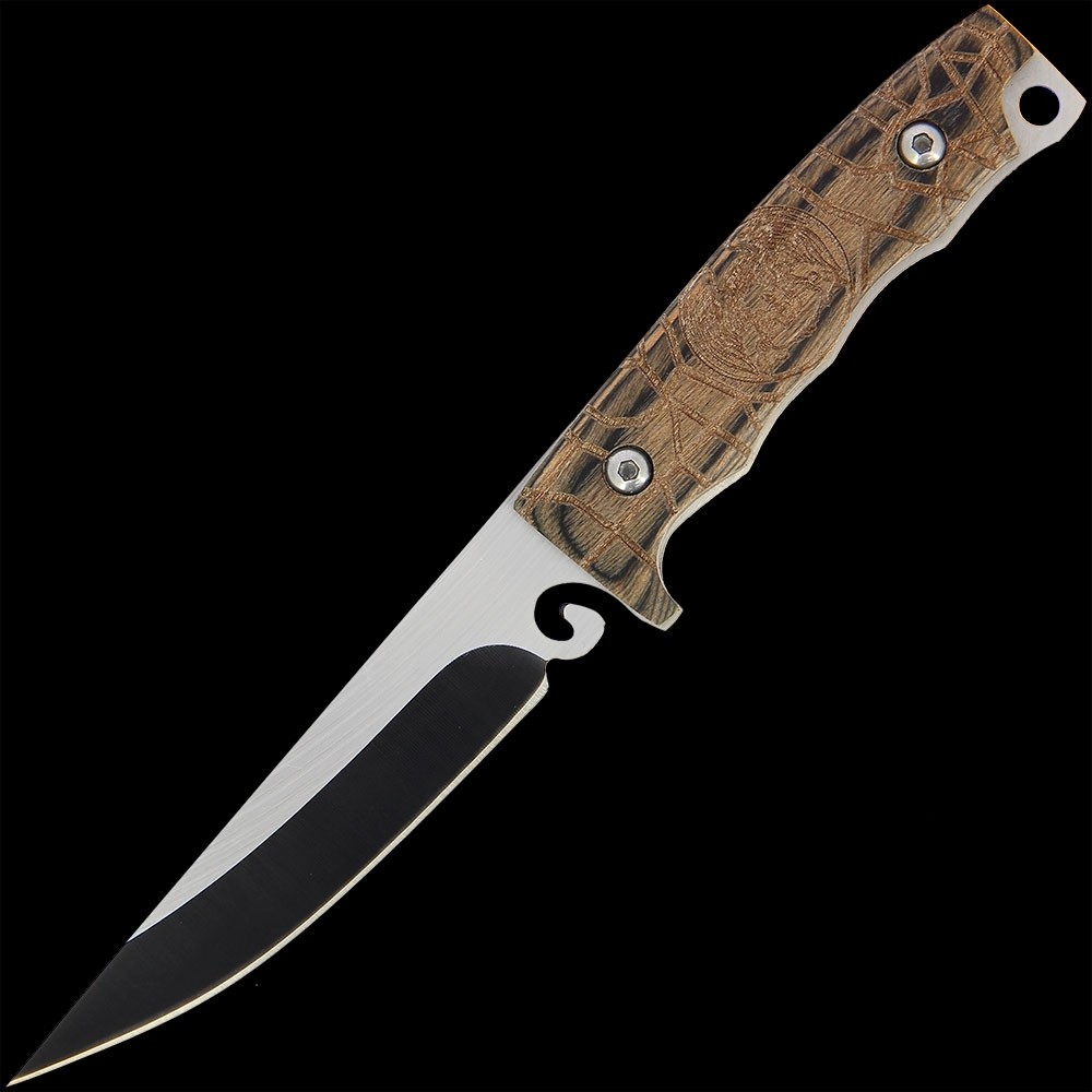 t022-2_1 Dual Tone Straight Back Fixed Blade - KWH-L022 - Image 1