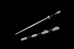 Akira Hand Forged 65MN Spring Steel Tang Dynasty Two Handed Silver Jian - Image 6
