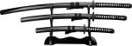 Ten Ryu Hand Forged Dragon Samurai Sword Set Comes W/ Katana Wakisashi & Tanto High Carbon Steel Blades - TR 030BK4 - Image 2