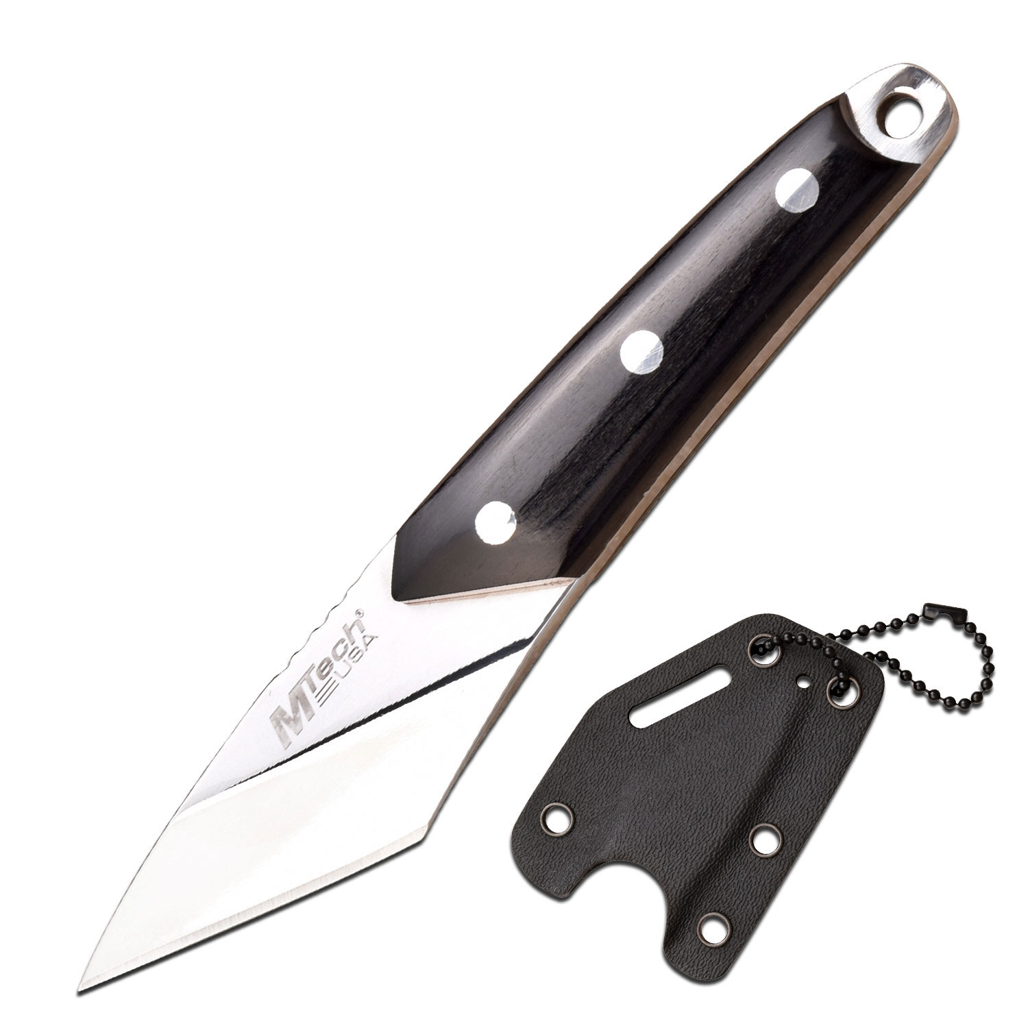 Mtech USA Sting Full Tang 4.75 Inch Fixed Blade Knife Silver Blade