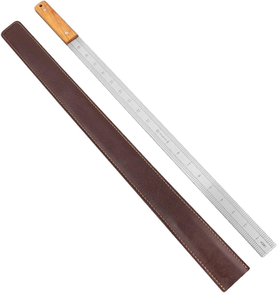 512th3gVKaL._AC_SL1500_ Hand Forged Solid Full Tang .5cm Thick Heat Treated Steel Emergency Window Breaking Stick / Ruler / Life Saver – CLUB214 - Image 1