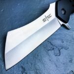 S-TEC Giant 10.25 ” Ball Bearing Cleaver Folding Pocket Knife Solid 3CR13 Steel – TS004BK-1 - Image 3