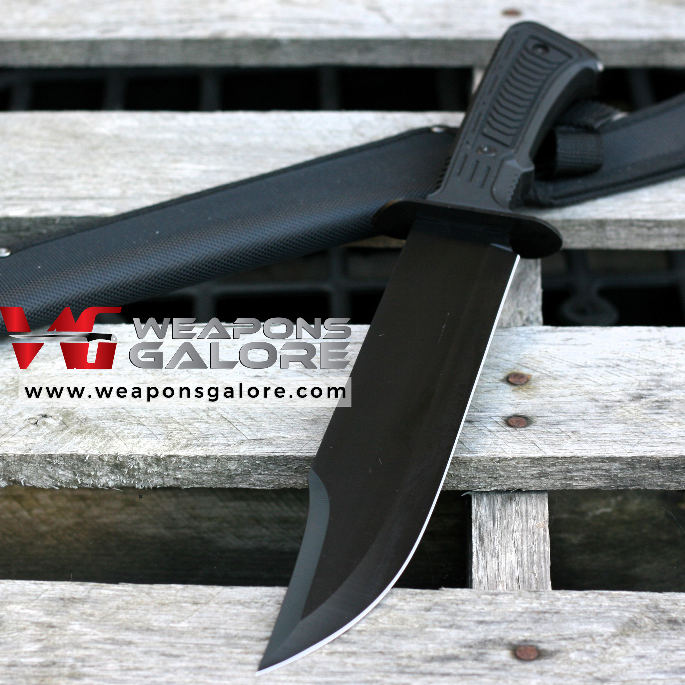 IMG_7145-copy STEC – Classic Outdoor Bowie Full Tang Construction 3.5 mm Thick Blackout Version – T224190-2 - Image 1