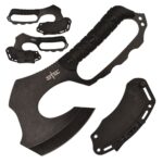 S-TEC D-Guard 10″ 10.5″ Fixed Blade Full Tang Axe w/ ABS Sheath – Blackout Version – T25149BK