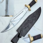 Akira Forge Handmade Bushcraft Bowie Solid Full Tang Construction / D2 Steel – BDK2